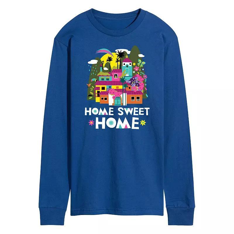 Disneys Encanto Mens Home Sweet Home Long Sleeve Graphic Tee Med Blue Product Image