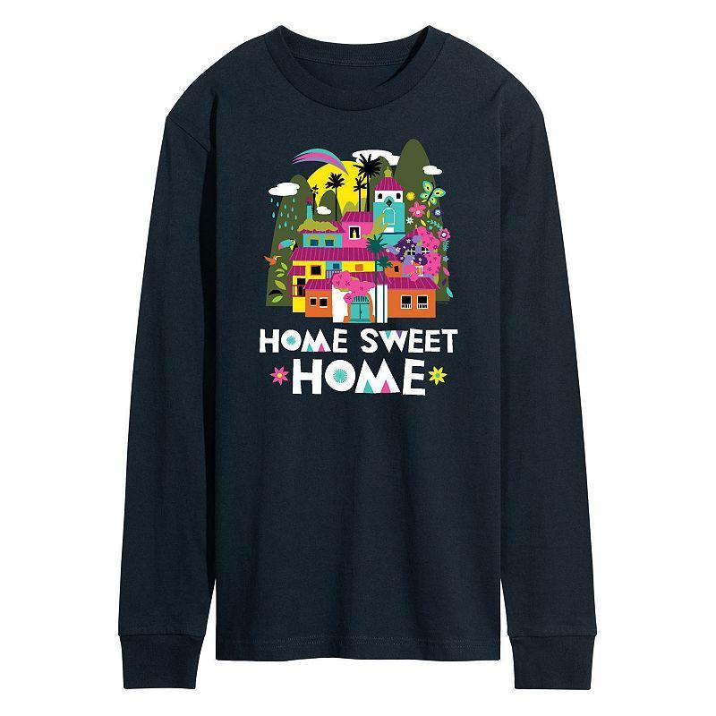 Disneys Encanto Mens Home Sweet Home Long Sleeve Graphic Tee Blue Product Image