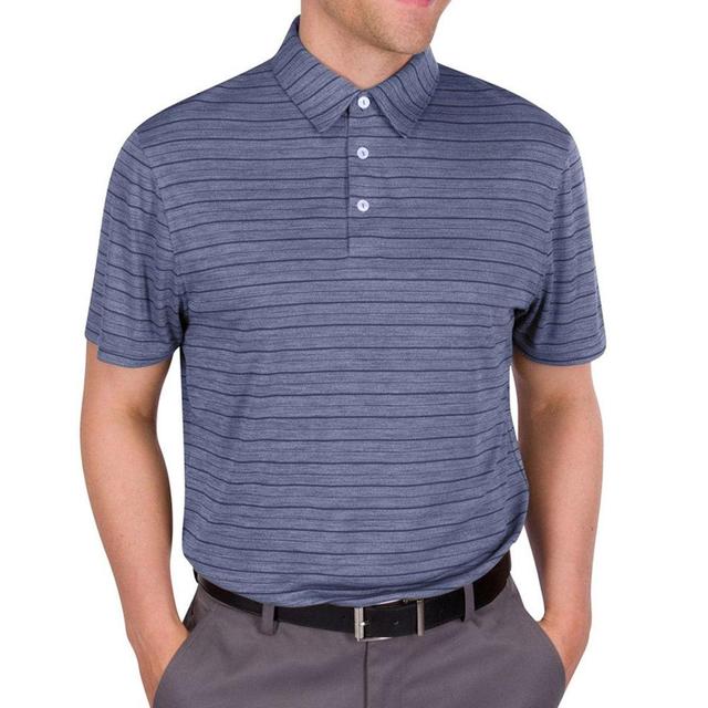 Three Sixty Six Men's Ultra Fine Striped Polo Product Image