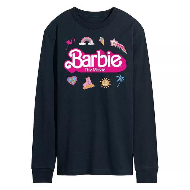 Mens Barbie Theatrical Logo Long Sleeve Graphic Tee Product Image