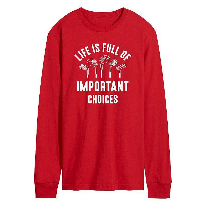 Mens Life Is Full Of Important Choices Long Sleeve Graphic Tee Product Image