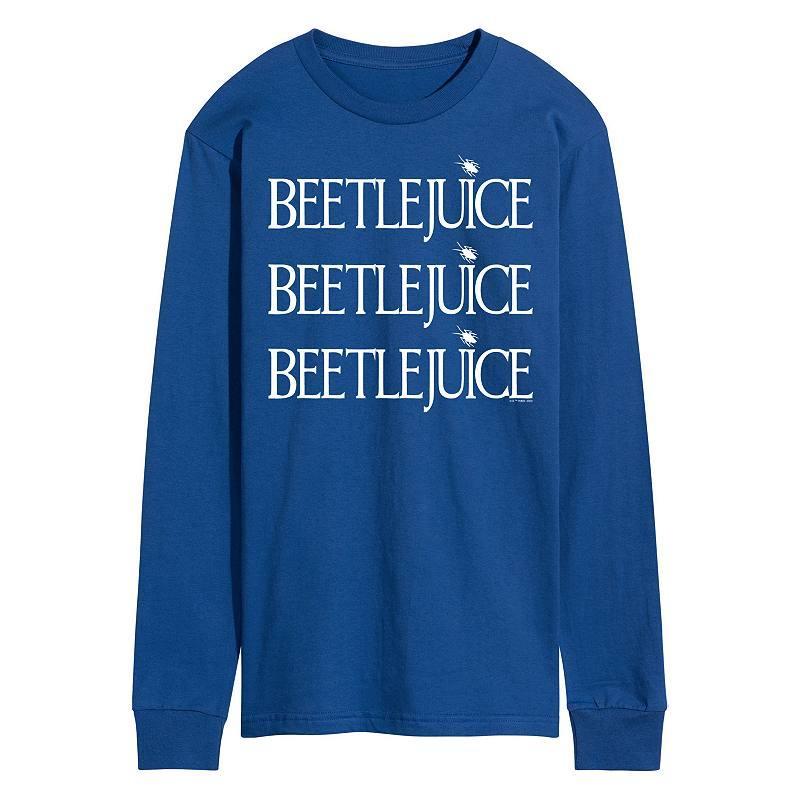 Mens Beetlejuice Stacked Long Sleeve Tee Product Image