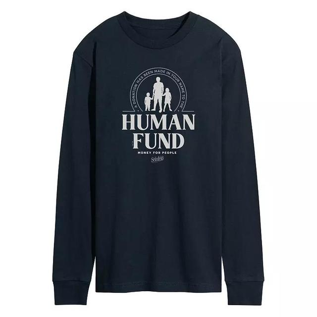 Mens Seinfeld The Human Fund Long Sleeve Graphic Tee Product Image