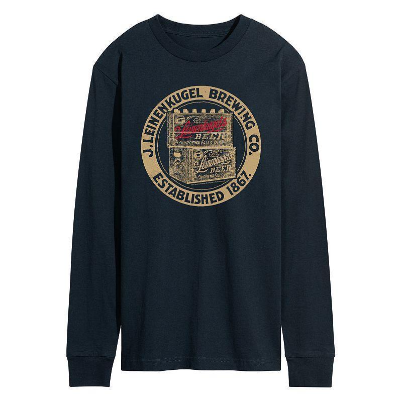 Mens Leinenkugels Beer Case Long Sleeve Graphic Tee Blue Product Image