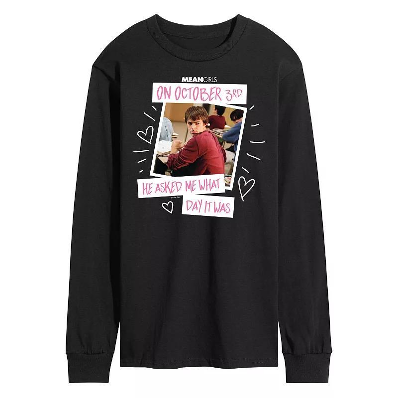 Mens Mean Girls October 3rd Long Sleeve Graphic Tee Product Image