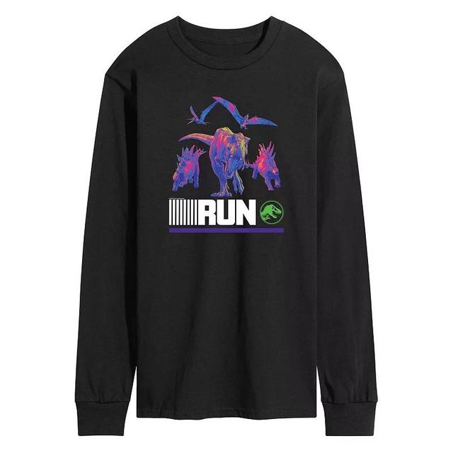 Mens Jurassic World run Infared Dinos Long Sleeve Product Image