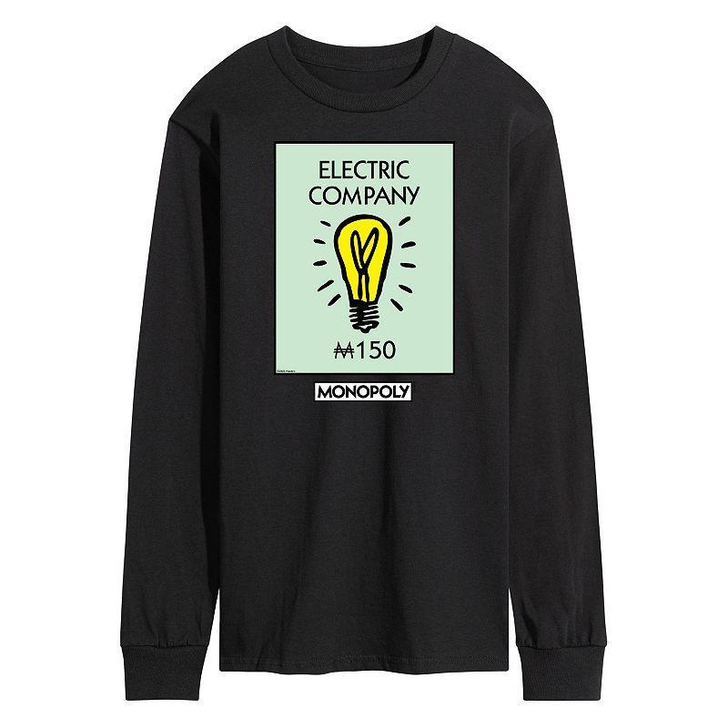 Mens Monopoly Electric Company Long Sleeve Graphic Tee Product Image