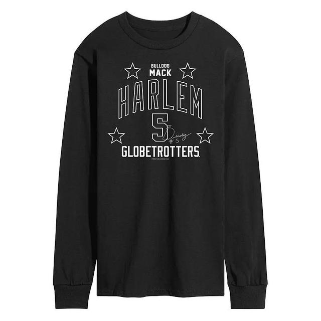 Mens Harlem Globetrotters Bulldog Mack 5 Long Sleeve Tee Product Image