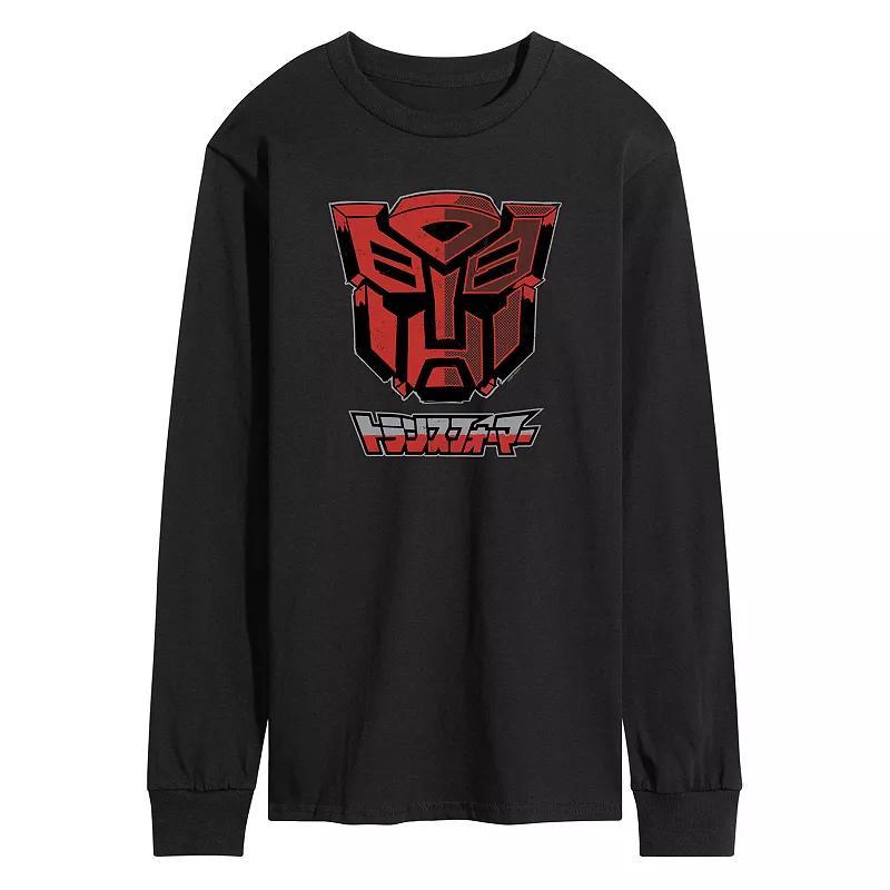 Mens Transformers Autobot Comic Style Long Sleeve Graphic Tee Product Image