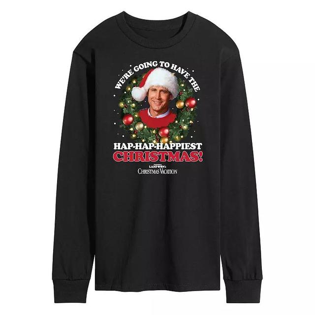 Mens National Lampoons Christmas Vacation Happiest Christmas Long Sleeve Graphic Tee Product Image