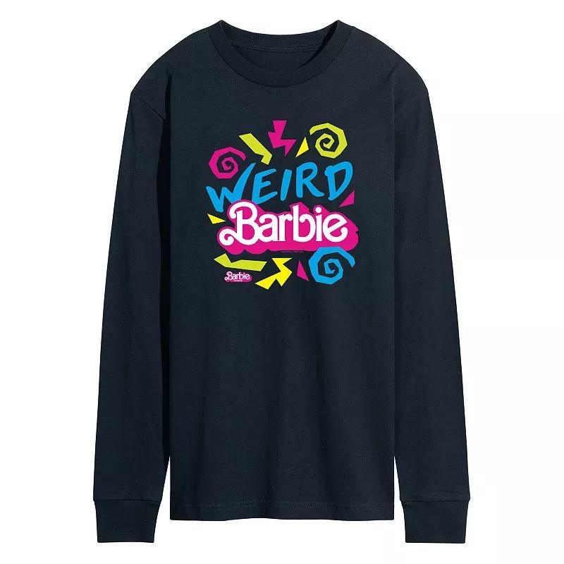 Mens Barbie The Movie Weird Barbie Long Sleeve Graphic Tee Blue Product Image