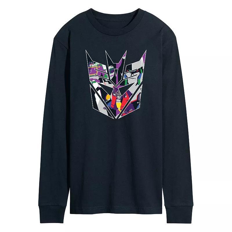 Mens Transformers Decepticon Logo Long Sleeve Graphic Tee Product Image