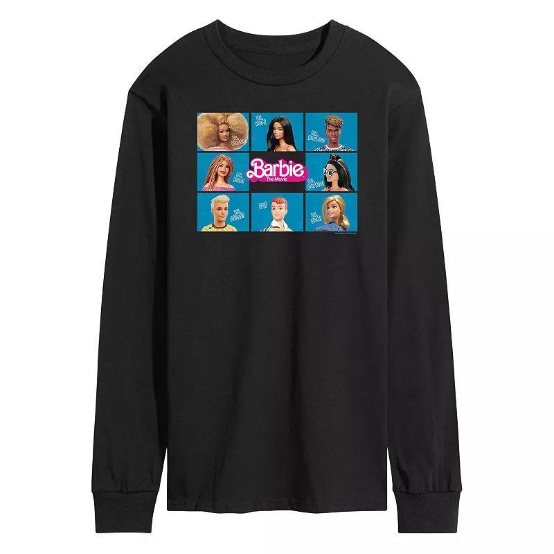 Mens Barbie Theatrical Grid Long Sleeve Graphic Tee Product Image