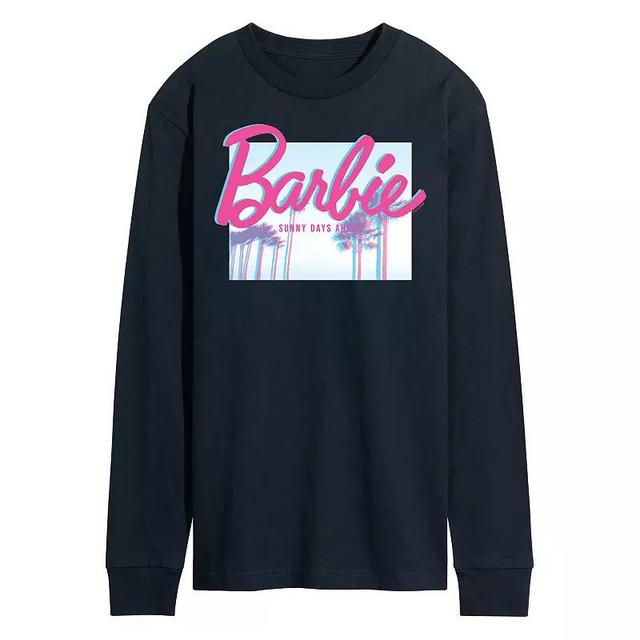 Mens Barbie Dream Summer Sunny Days Long Sleeve Blue Product Image