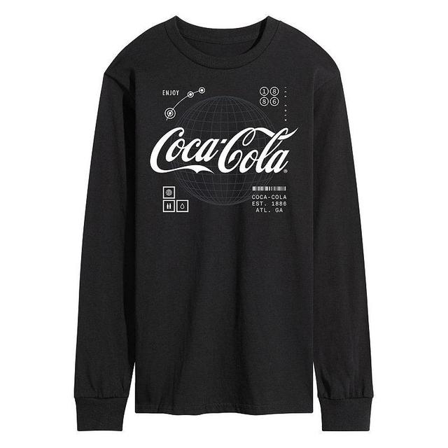 Mens CocaCola Logo Long Sleeve Graphic Tee Product Image