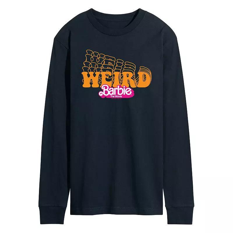 Mens Barbie The Movie Weird Barbie Long Sleeve Graphic Tee Blue Product Image