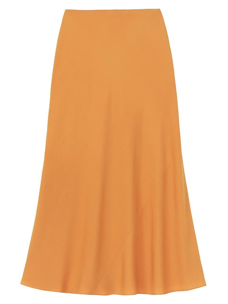 Womens Bias-Cut Flare Maxi Skirt product image