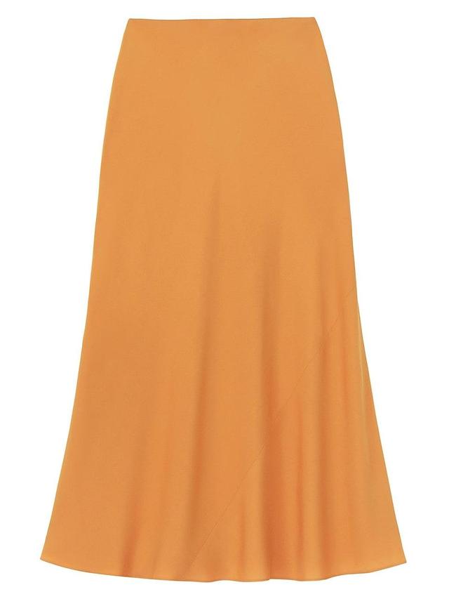 Womens Bias-Cut Flare Maxi Skirt Product Image