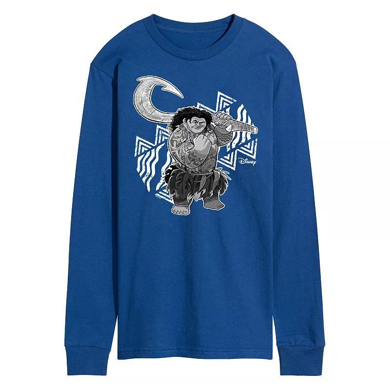 Disneys Moana Mens Maui Long Sleeve Graphic Tee Product Image