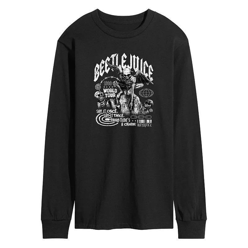 Mens Beetlejuice 1988 World Tour Long Sleeve Graphic Tee Product Image