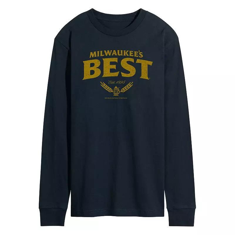 Mens Milwaukees Best Distressed Logo Long Sleeve Graphic Tee Product Image