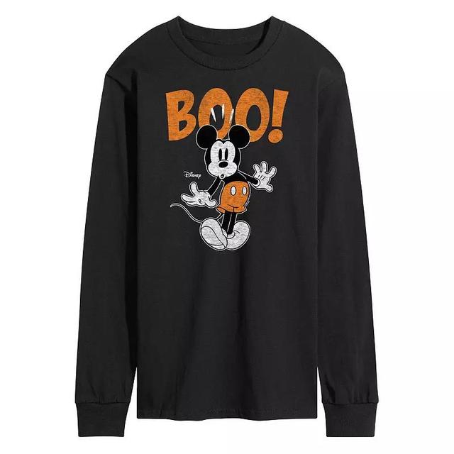 Disney Mens Mickey Scared Boo Long Sleeve Tee Product Image