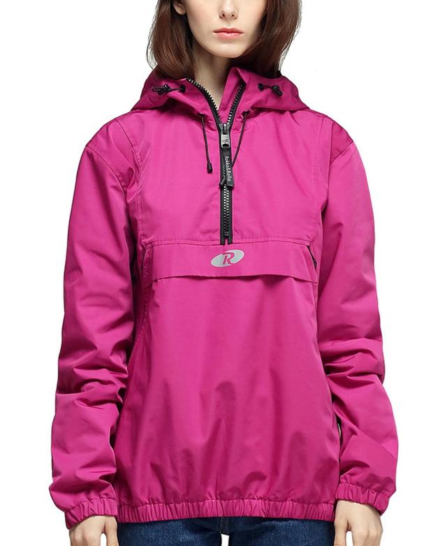 Womens Mesh Lined Pullover Anorak Track Jacket Windbreaker, up to 2XL Product Image