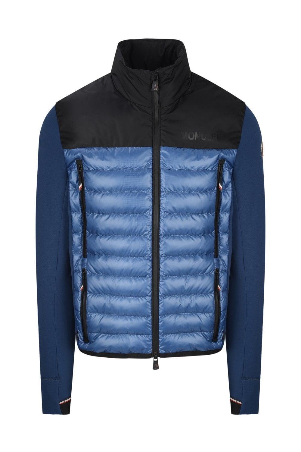 MONCLER Grenoble Hybrid Ski Jacket In Blue Product Image