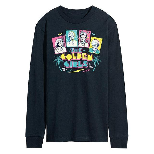 Mens Golden Girls Retro Long Sleeve Tee Blue Product Image