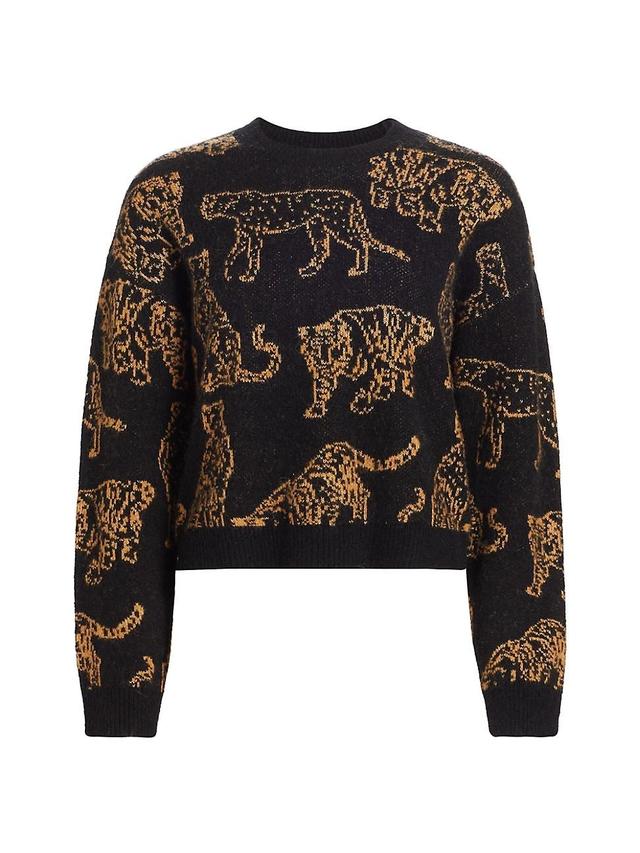 Womens Perci Wool-Blend Tiger Sweater Product Image