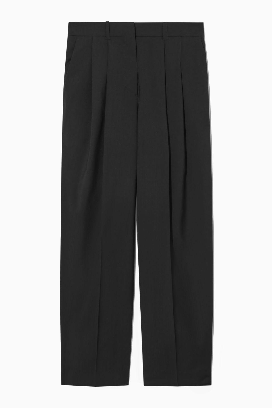 WIDE-LEG TAILORED WOOL PANTS Product Image