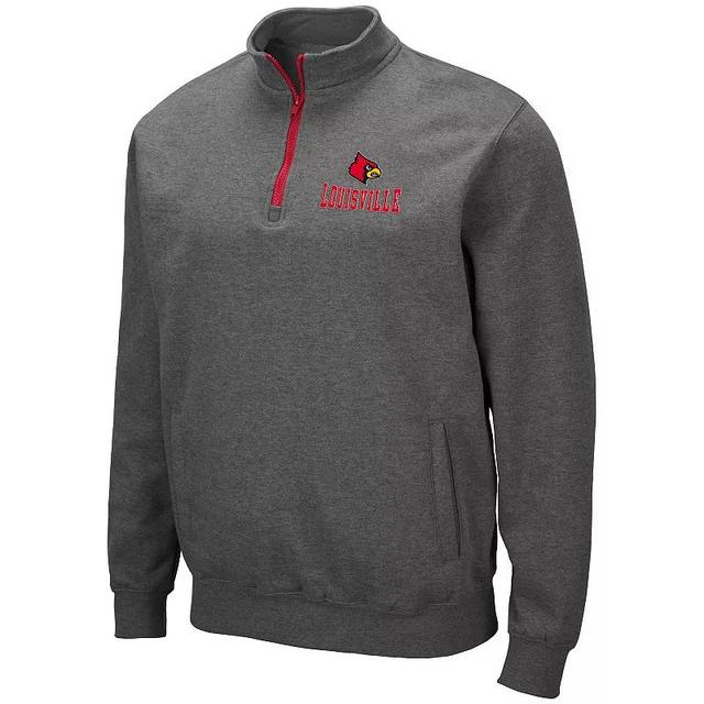 Mens Iowa State Cyclones 1/4 Zip Fleece Sweatshirt Grey Product Image