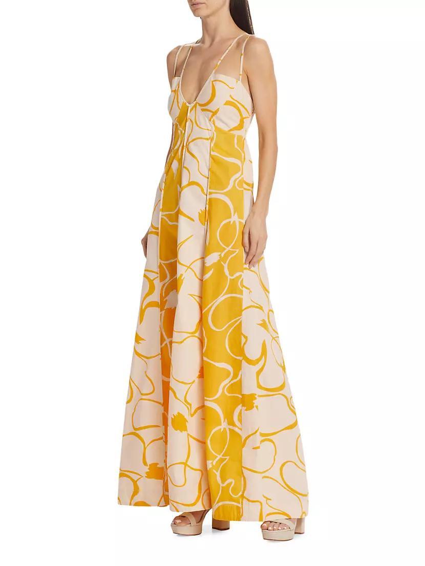 Floral Twin-Strap Maxi Dress Product Image