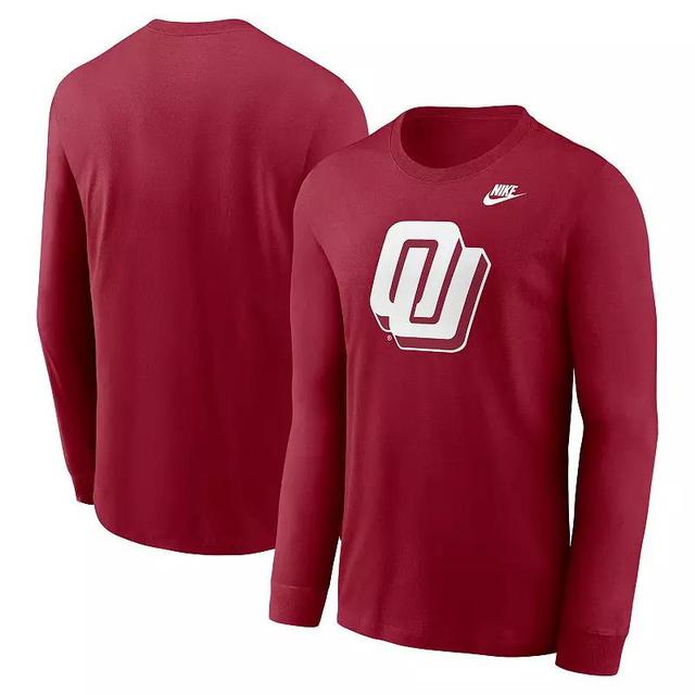 Mens Nike Crimson Oklahoma Sooners Alternate Logo Long Sleeve T-Shirt Product Image