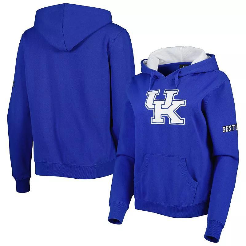 Womens Stadium Athletic Royal Kentucky Wildcats Big Logo Pullover Hoodie Product Image