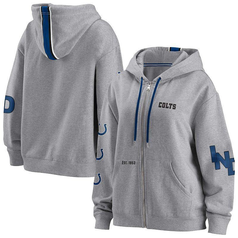 Womens WEAR by Erin Andrews Gray Indianapolis Colts Full-Zip Hoodie Product Image