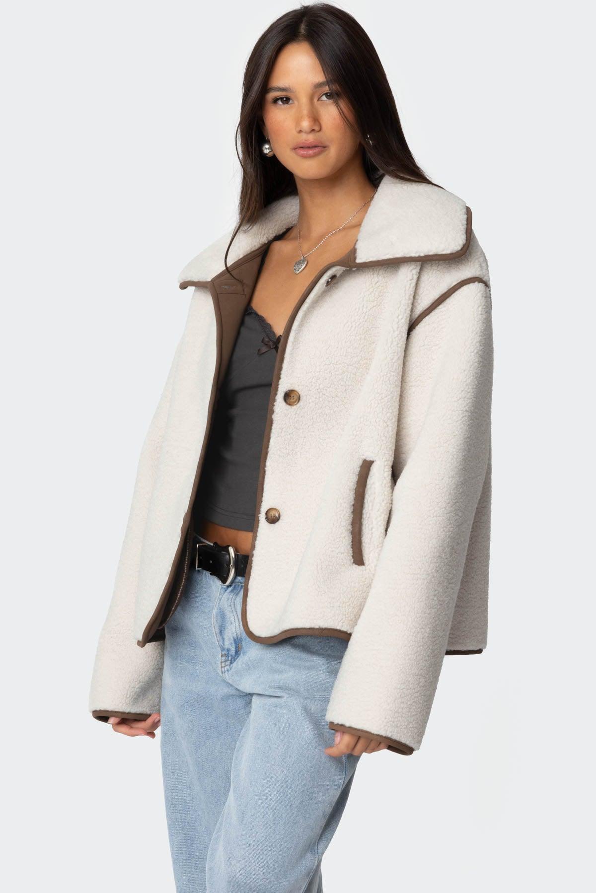 Frost Oversized Faux Shearling Jacket Product Image