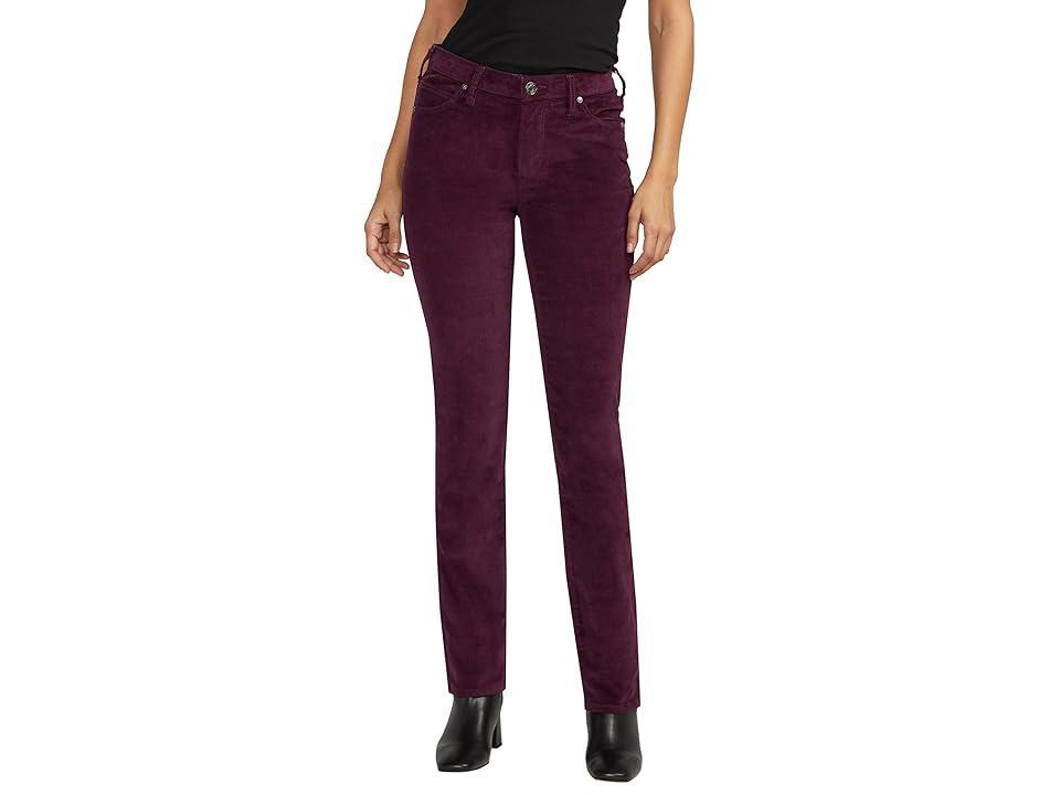 Jag Womens Ruby Mid Rise Corduroy Straight Leg Pants Product Image