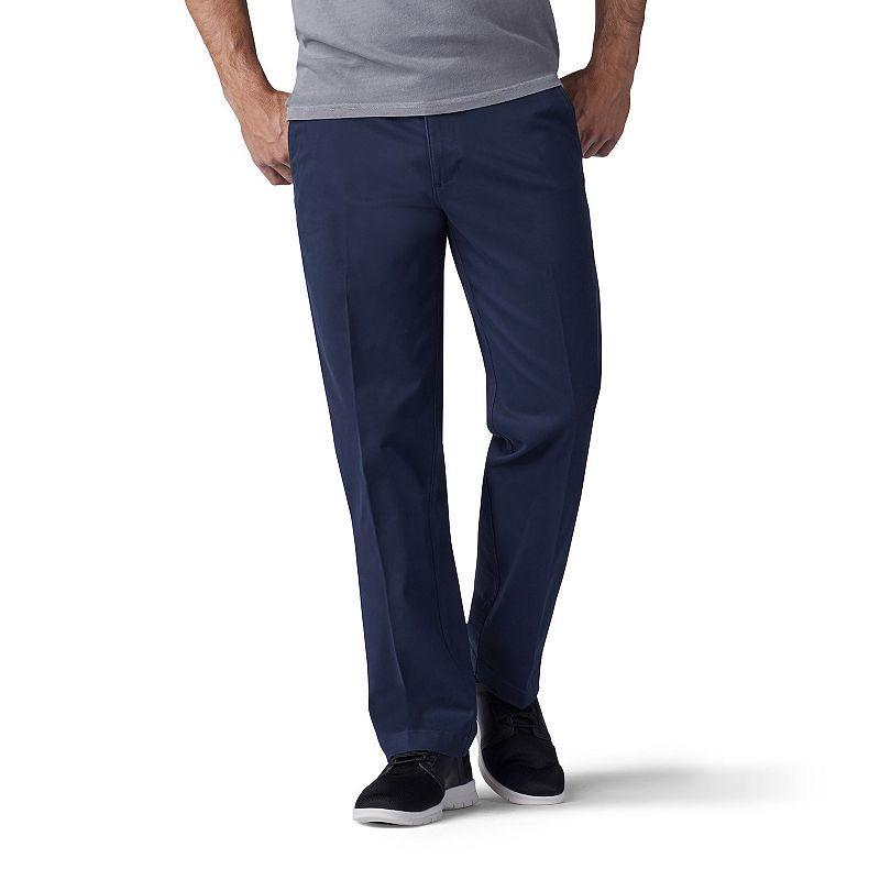 Mens Lee Extreme Motion Straight Fit Flat Front Pants Blue product image