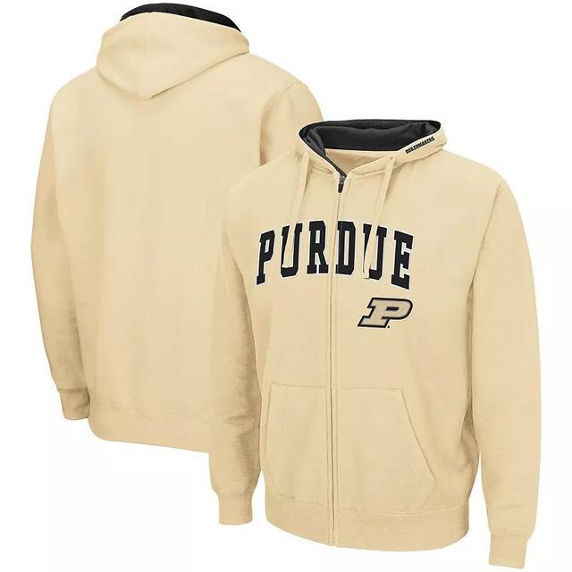 Mens Colosseum Purdue Boilermakers Arch & Logo 3.0 Full-Zip Hoodie Product Image