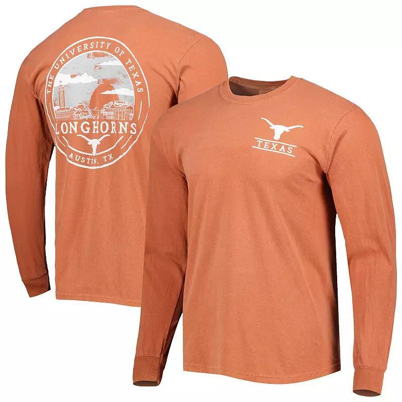 Mens Texas Orange Texas Longhorns Circle Campus Scene Long Sleeve T-Shirt Product Image