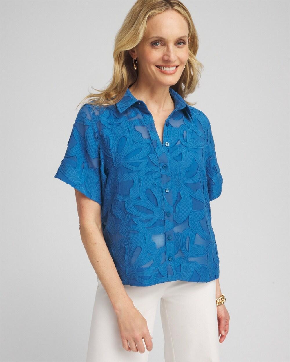 Women's Burnout Short Sleeve Shirt Product Image