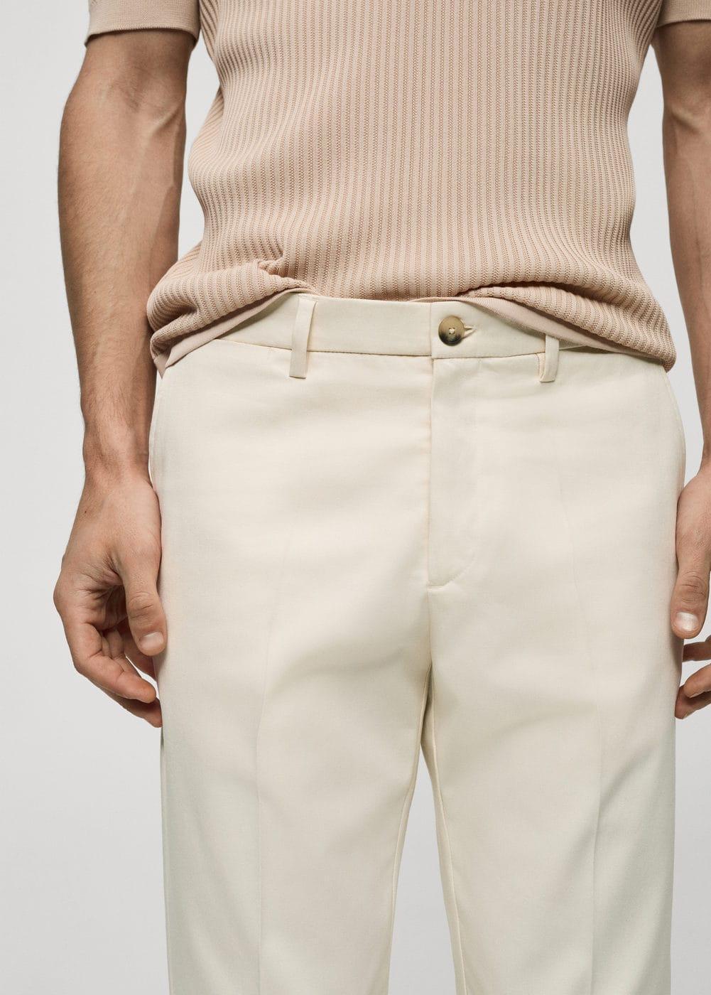 MANGO MAN - Slim fit chino trousers off whiteMen Product Image