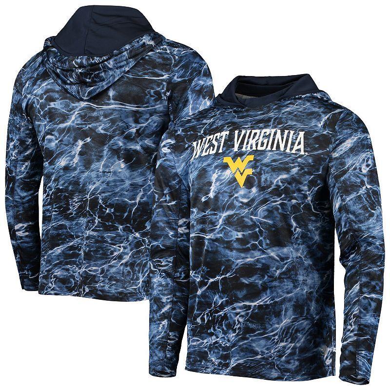 Mens Colosseum West Virginia Mountaineers Mossy Oak Long Sleeve Hoodie T-Shirt Blue Product Image