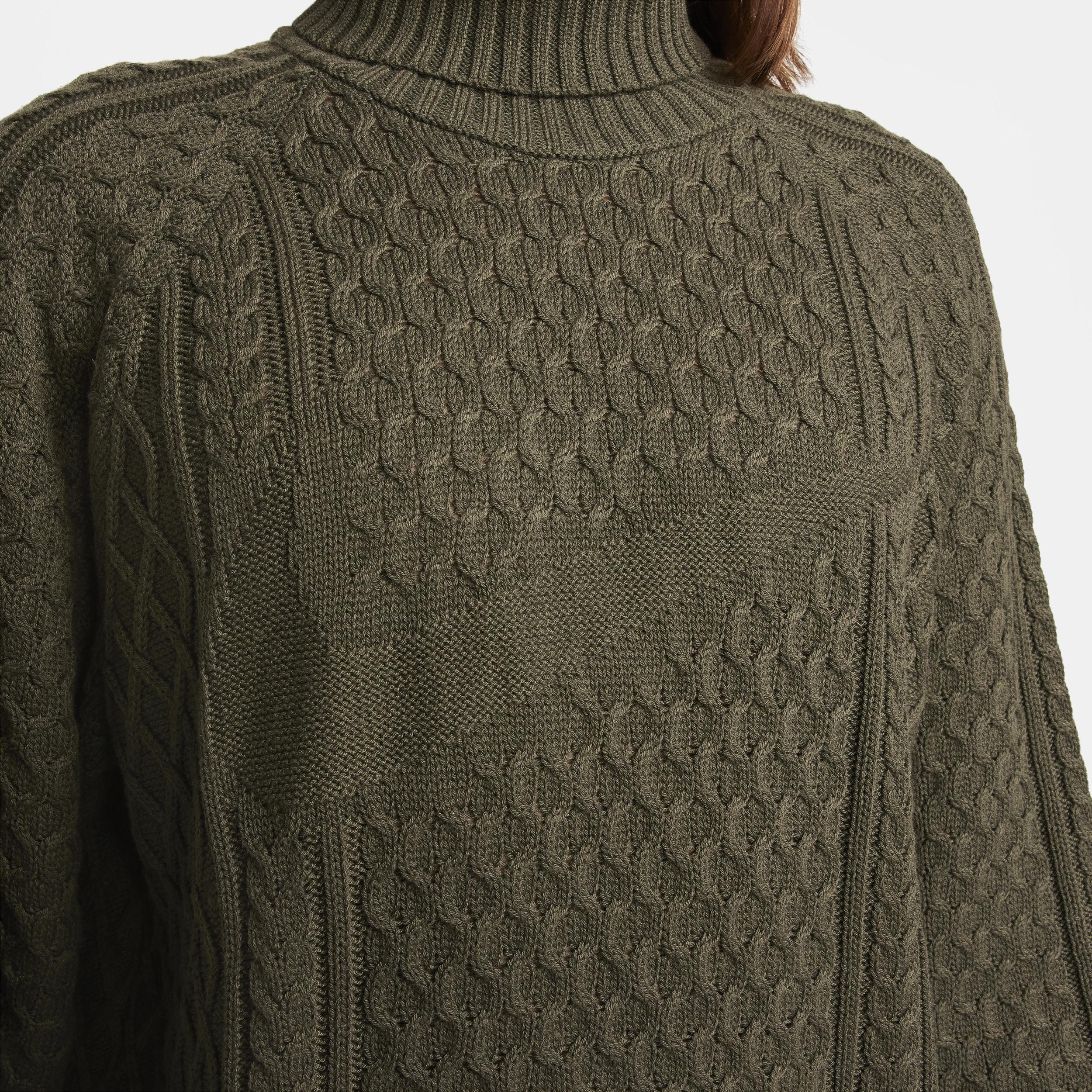 Nike Men's Life Cable Knit Turtleneck Sweater  Product Image