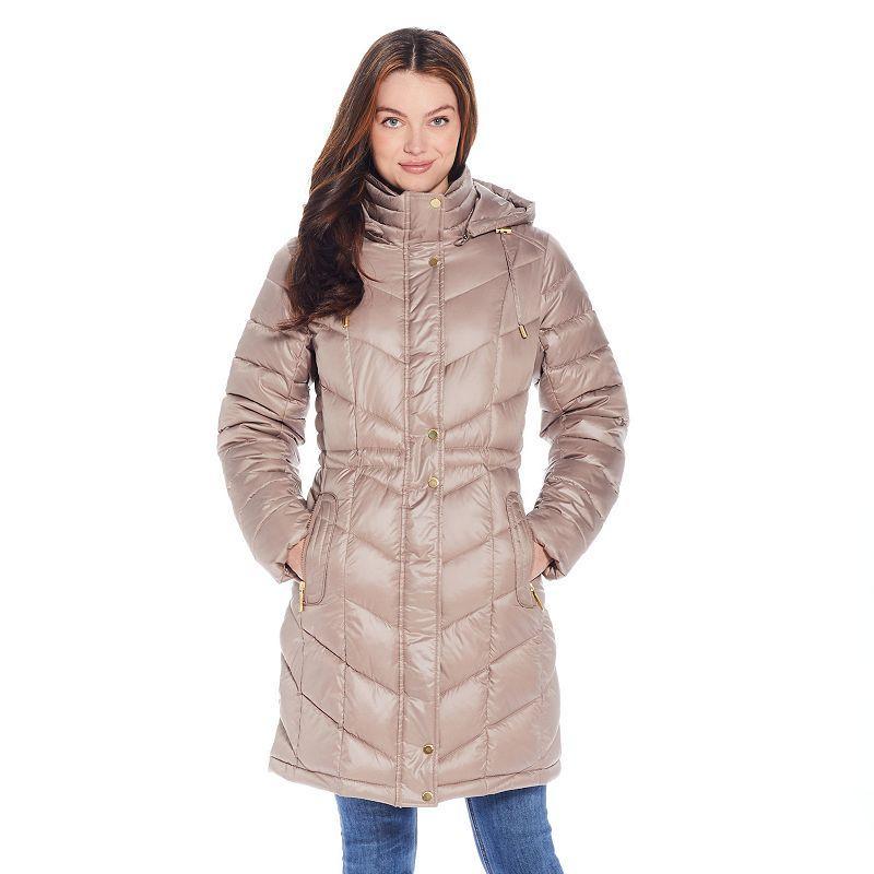 Womens Weathercast Hooded Heavyweight Puffer Coat Product Image