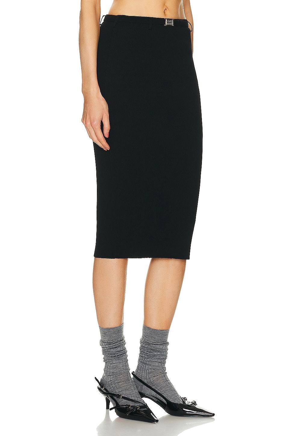 Miu Miu Midi Skirt in Black Product Image