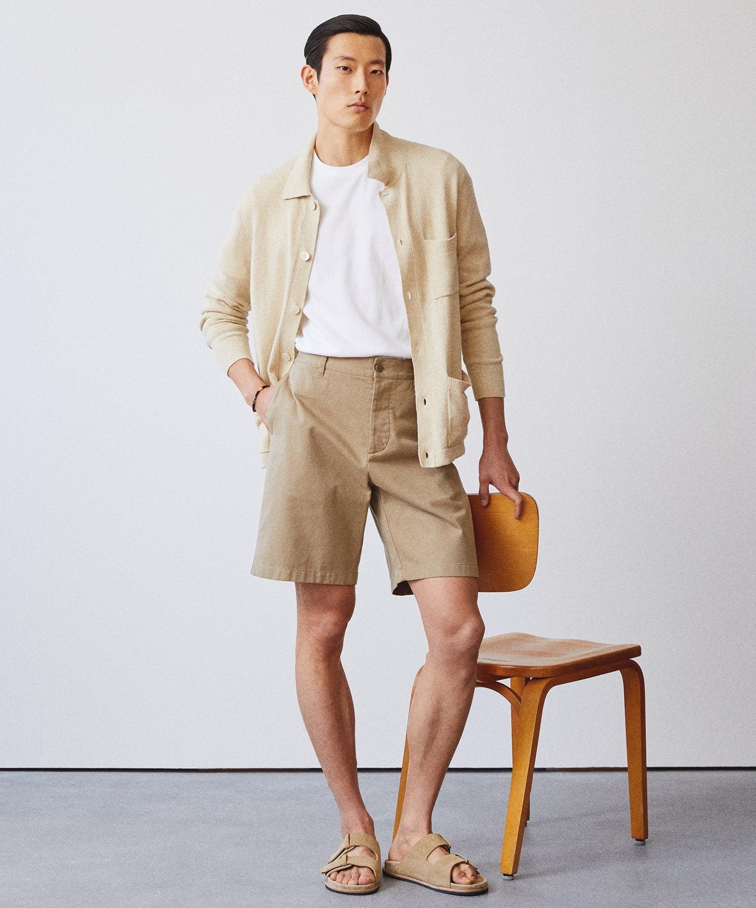 9" Relaxed Chino Short in Khaki Product Image