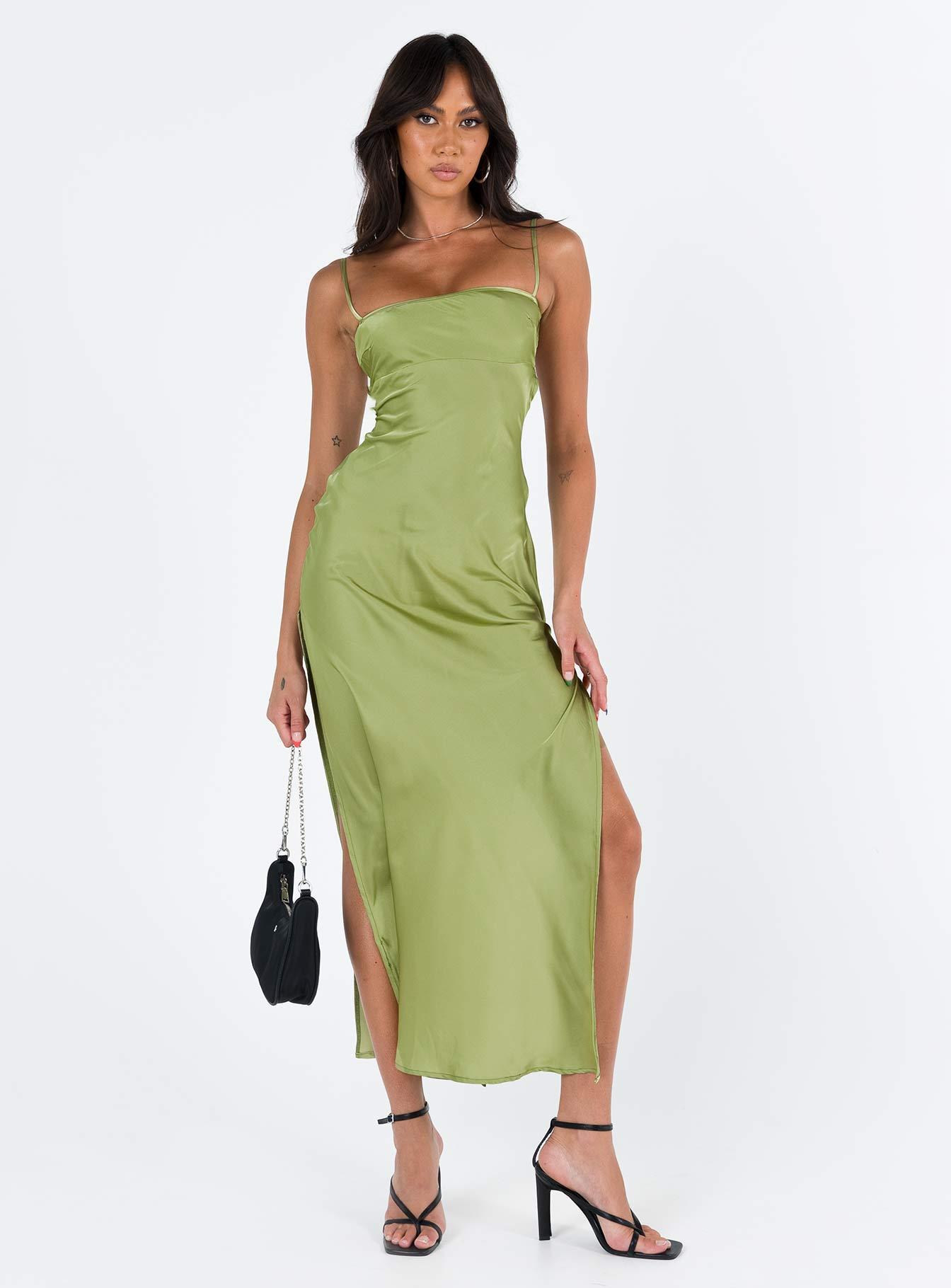 Leyana Maxi Dress Green Product Image