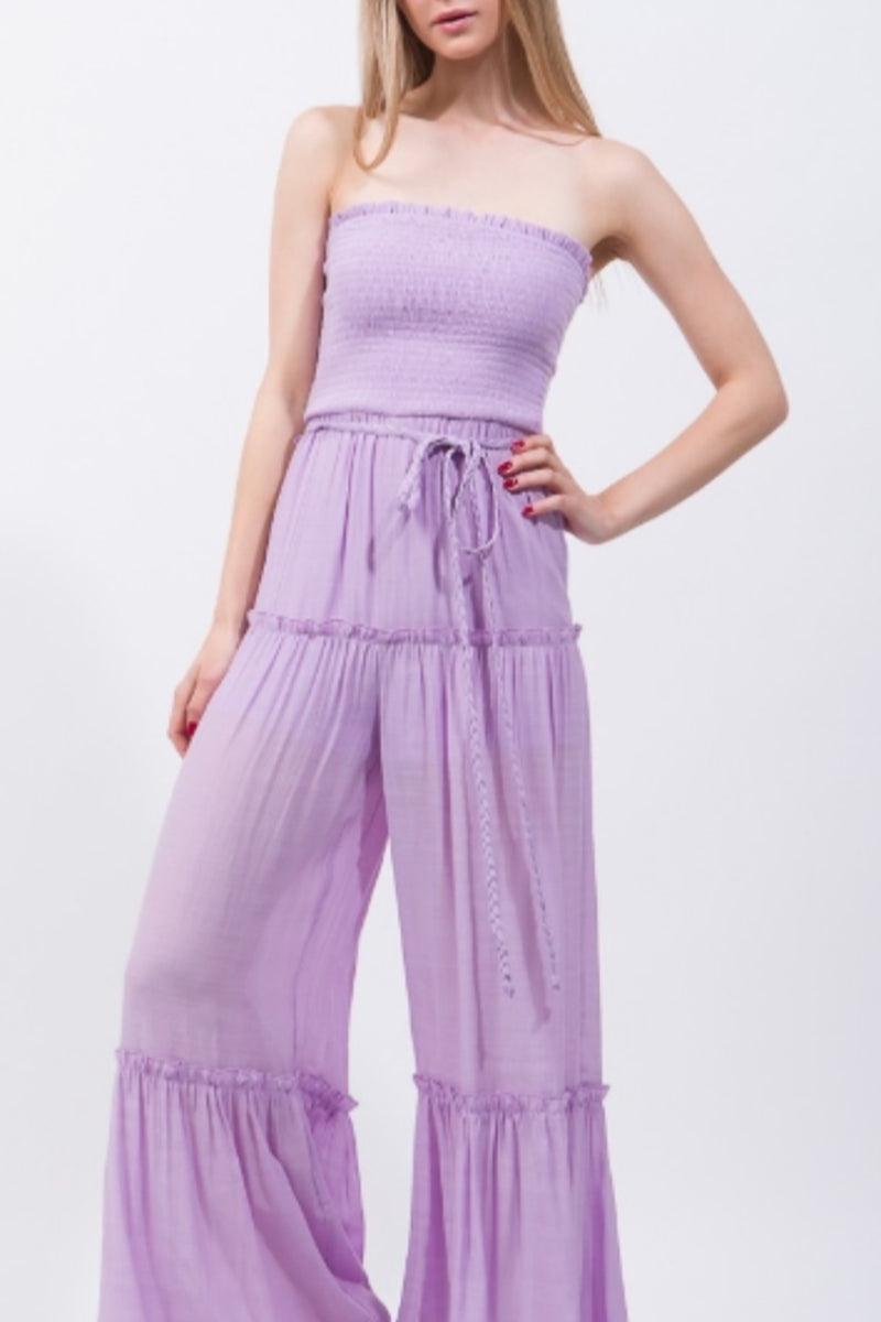 Smocked Ruffle Inspired Jumpsuit Product Image